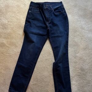 Dark Blue Straight Leg Women's Jeans